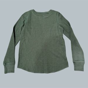 Green Sage Long Sleeve Women hippee boho 2010s basics small bella fall spring